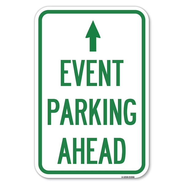 Parking Sign & Post Kit Heavy-Gauge Aluminum Sign, 12" x 18", A-1218-23366